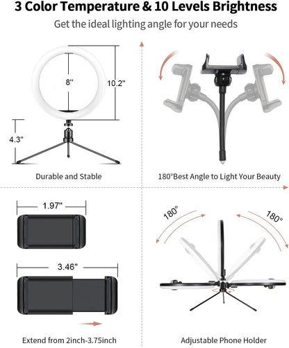 Ring Light for Webcam, Solution for Creators Litra Glow on Camcorder